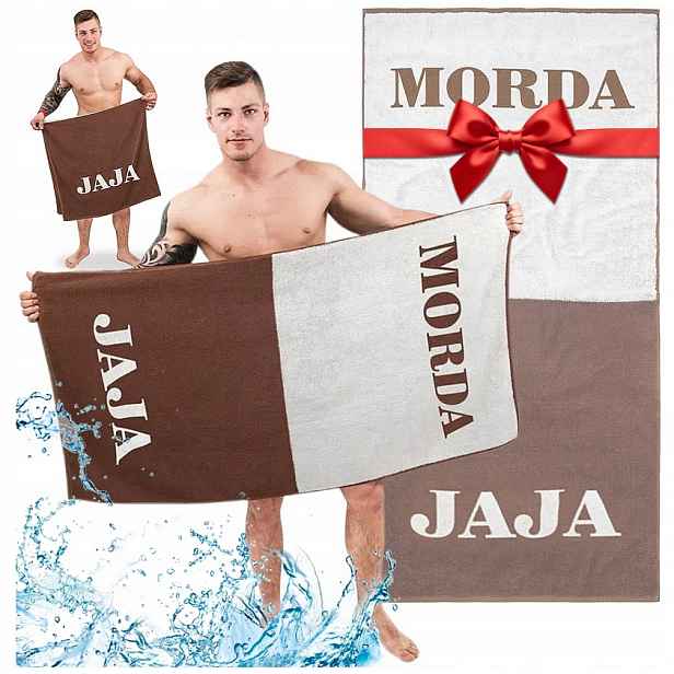 Osuška 70X140 Morda Vajíčka Plážová Osuška dárek pro muže
