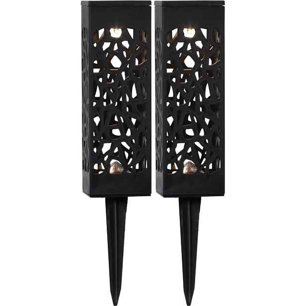 Sada 2 venkovních solárních LED svítidel Star Trading Izola, výška 18 cm