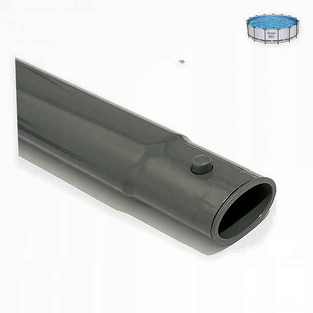 Svislá noha šedá do bazénu Bestway 56438 Steel Pro Max kulatý 457 x 122 cm