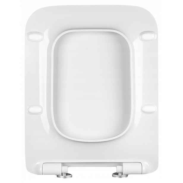 Wc sedátko pro Cerastyle Ibiza s pozvolným sklápěním, tvrdé, obdélníkové