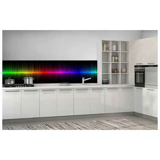 Fototapeta Barevné představení Energie barev na černém pozadí 250x60 lepidlo