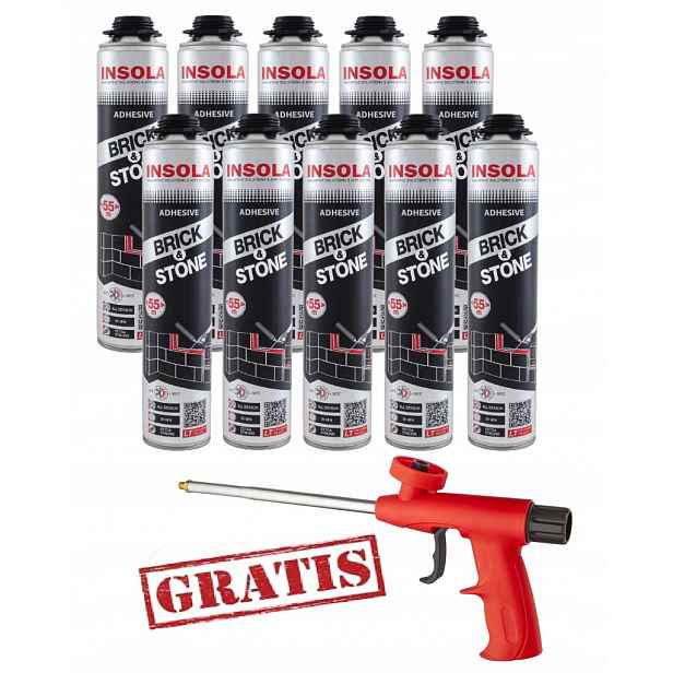 Lepidlo Na Zdění Insola Brick & Stone 850 gr Sada 11 dílů
