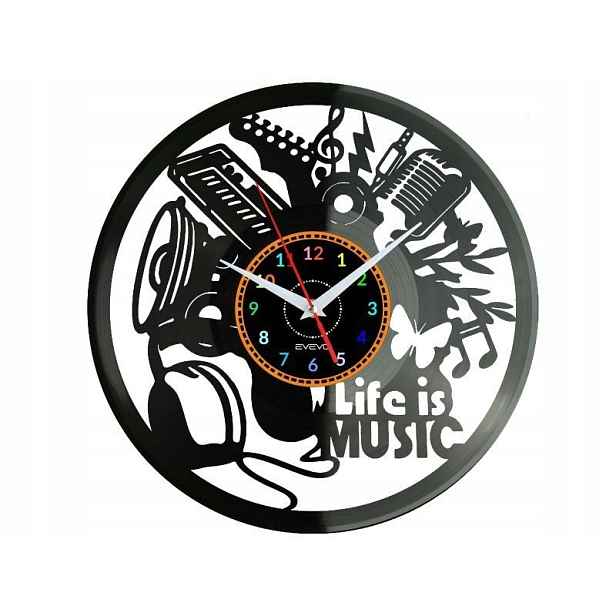 Life is a Music Nápad na Dárek Nástěnná Dekorace z vinylové desky