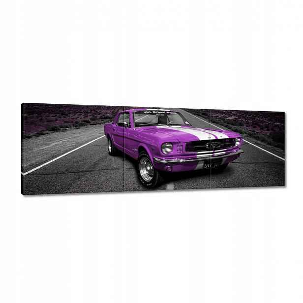 Obrazy 150x50 Fialový Ford Mustang