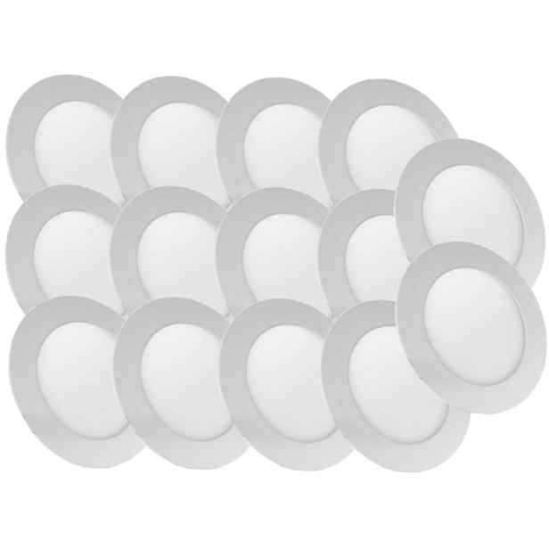 14x Lampa Závěsná stropní lampa Panel Slim Led 6W Barva Studená 6500K