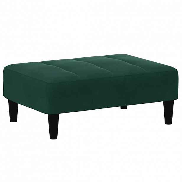 vidaXL Podnožka tmavě zelená 77 x 55 x 31 cm samet