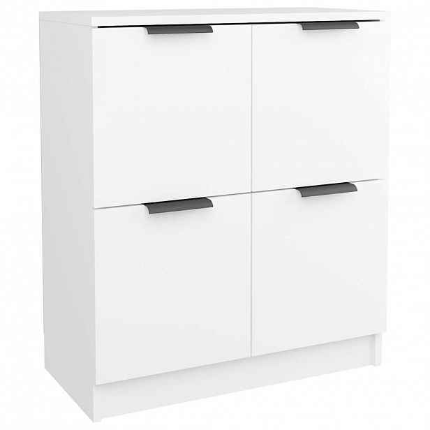 vidaXL Příborník bílý 60 x 30 x 70 cm kompozitní dřevo