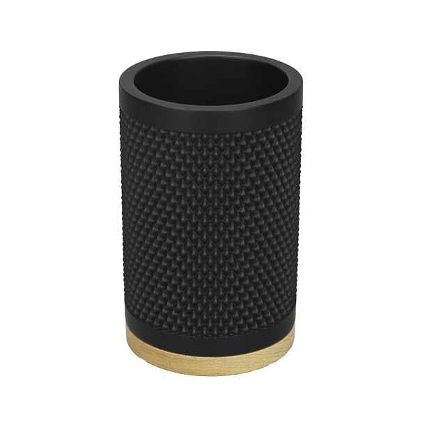 Aqualine NOIR sklenka na postavení, černá