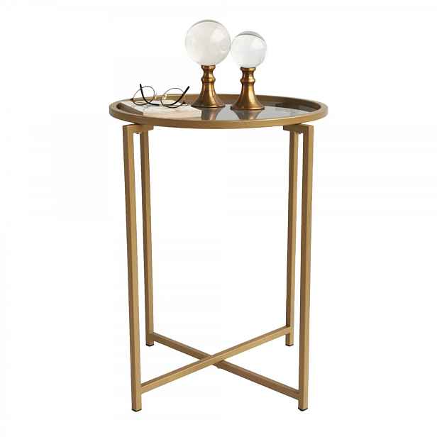 Hanah Home Odkládací stolek Hanah 50 cm zlatý