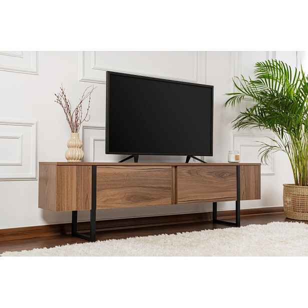 TV stolek Serenity - Walnut, Black