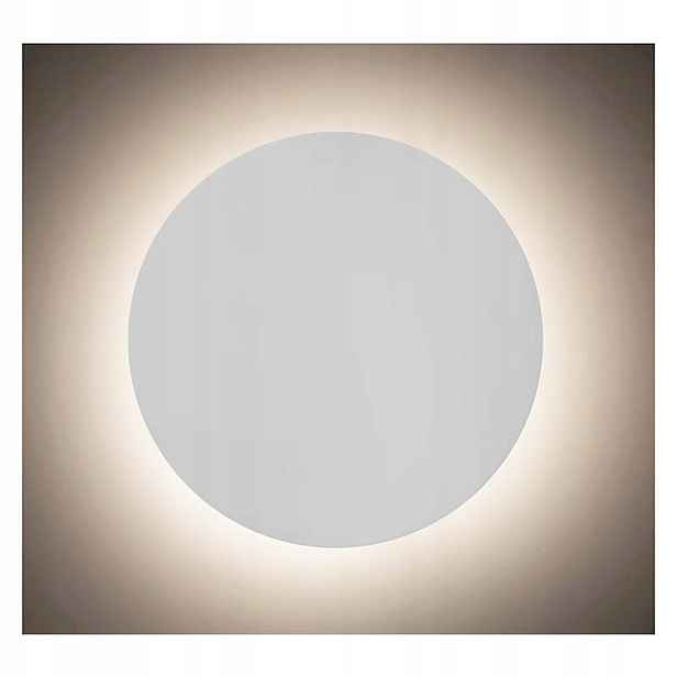 Nástěnná Led lampa kulatý bílá dřevěná 18 cm 3000K Rabalux