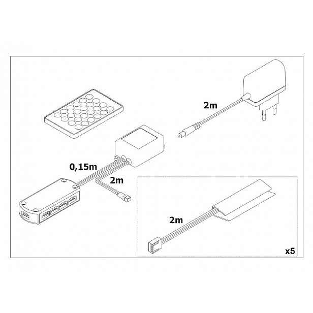 ALABAMA UNTERBAU, RGB LED - 5 pcs (for type ..46), Lighting