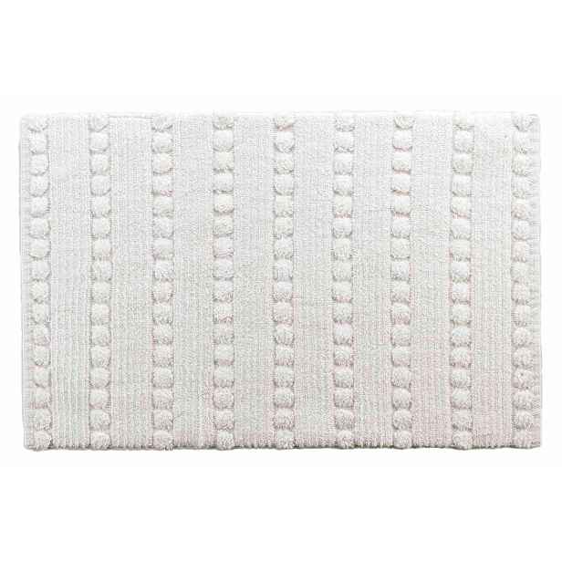 Bílá koupelnová předložka 50x80 cm Cleonis – douceur d'intérieur
