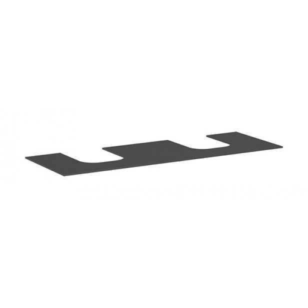 Deska pod umyvadlo Hansgrohe Xevolos E 157x1x55 cm matná břidlicově šedá mat 54211760