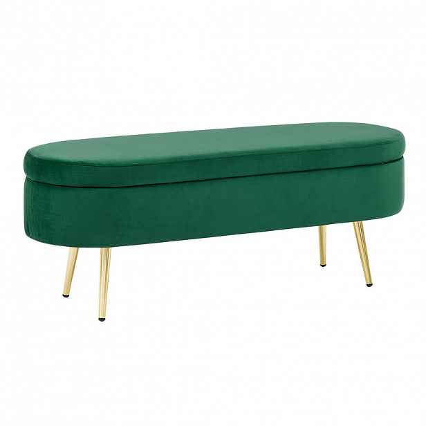 Urban Meuble ÚLOŽNÁ TRUHLA samet a zlato 110 cm