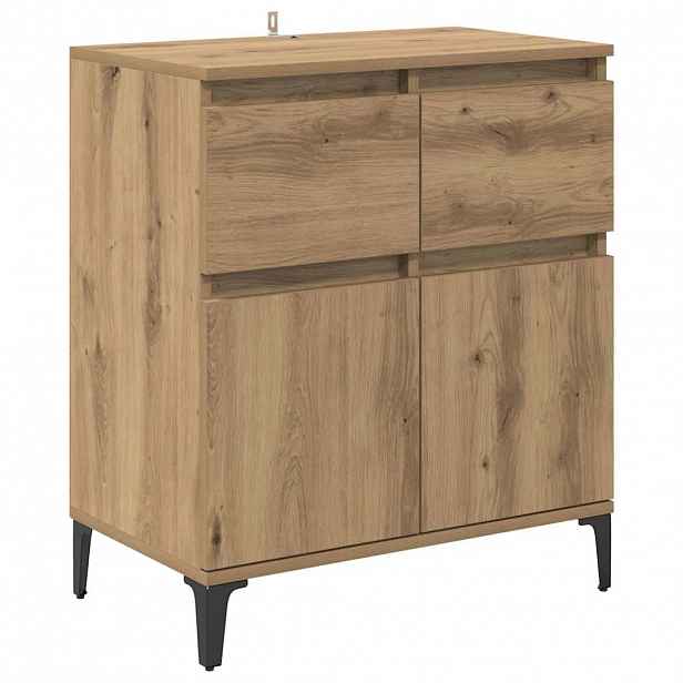 vidaXL Servírovací skříň Artisanový dub 60 x 35 x 70 cm