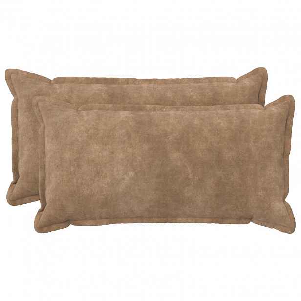 vidaXL Povlak na polštář 2 pcs HOUTEN Taupe 40 x 70 cm