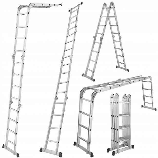 Žebřík 4,7 m 150 kg 470 cm, skládací