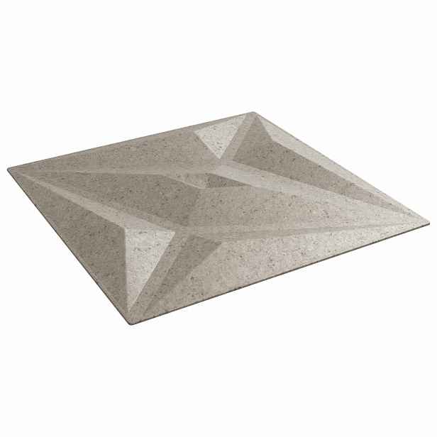 vidaXL Nástěnné panely 48 ks 50 x 50 cm Hvězdový beton XPS pěna