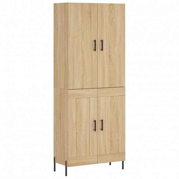 vidaXL Skříň highboard dub sonoma 69,5 x 34 x 180 cm kompozitní dřevo