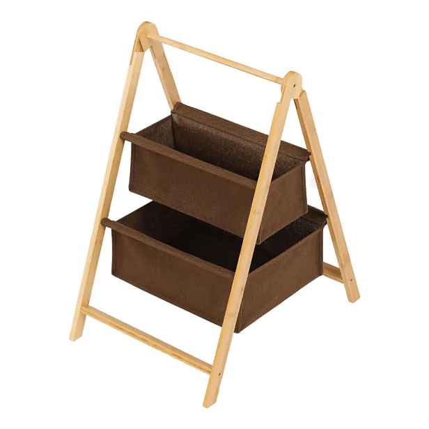 Autronic Bambusový regál DT3021 BRN – hnědá