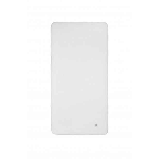 Bellamy Dětské bílé jersey prostěradlo WHITE 60 x 120 cm