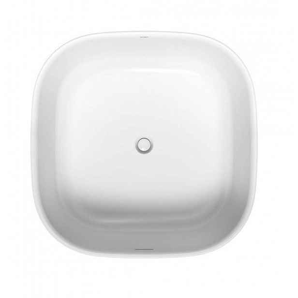 Duravit Zencha - Volně stojící vana 125x125 cm, DuraSolid, ClickClack, bílá 700464000000000
