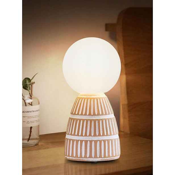 GyroVu Led stolní lampa bezdrátová Usb keramická skleněná 25 cm