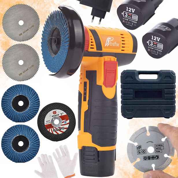 Mini Bruska Rosfix Blue Bird MBB12V 12V Pro Řezání A Broušení