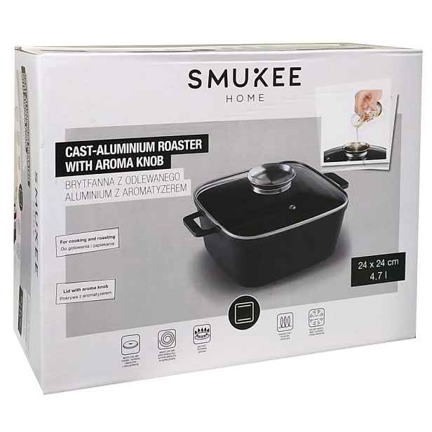 Smukee Zapékací Mísa s aromatizérem 4,7 l, 24 x 24 cm