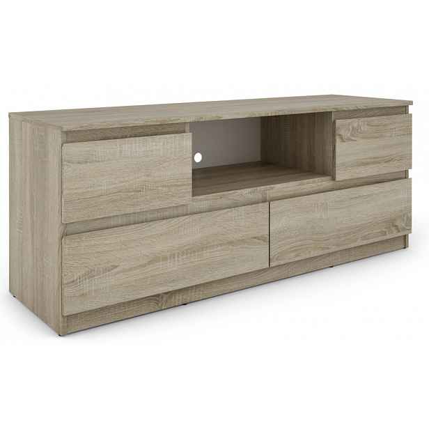 TV skříňka Carlos, dub sonoma, šířka 140 cm