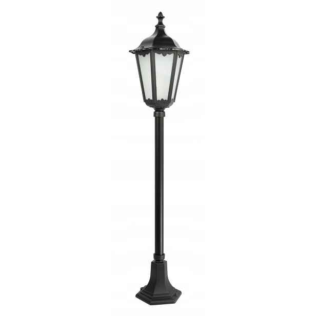 Venkovní stojací lampa tradiční černá sloupek 114 cm IP43 Su-ma