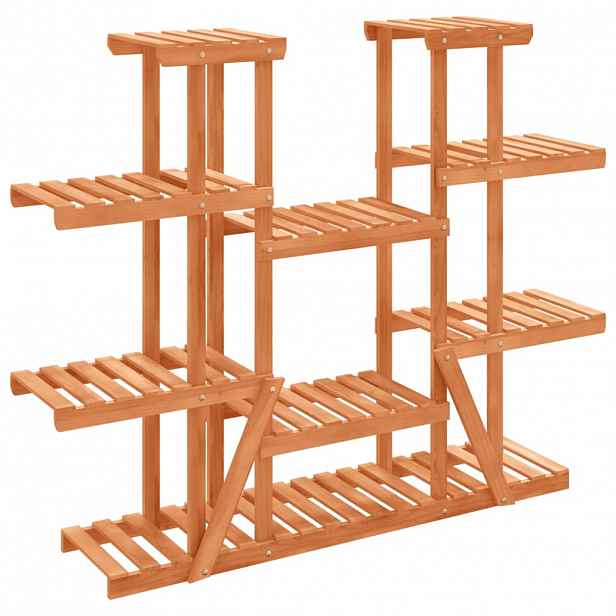 vidaXL Stojan na květiny 110 x 25 x 110,5 cm masivní jedlové dřevo
