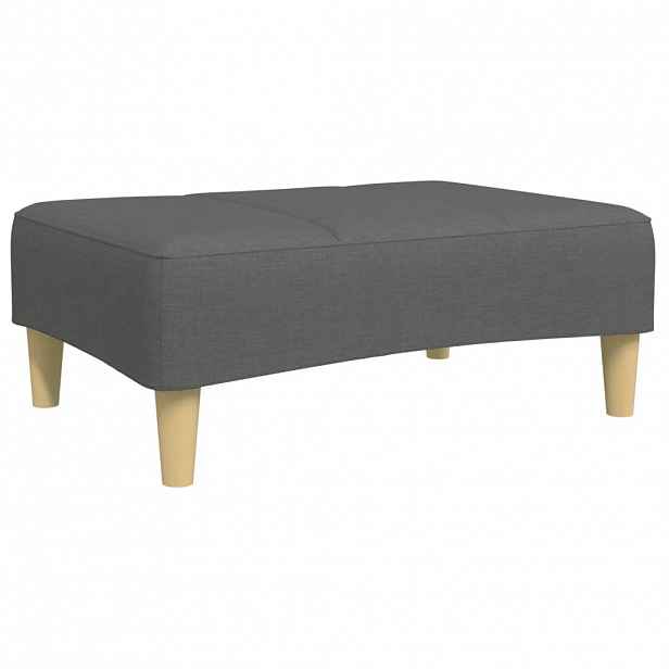 vidaXL Podnožka tmavě šedá 77 x 55 x 31 cm textil