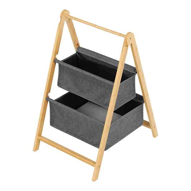 Autronic Bambusový regál DT3021 GREY - šedá