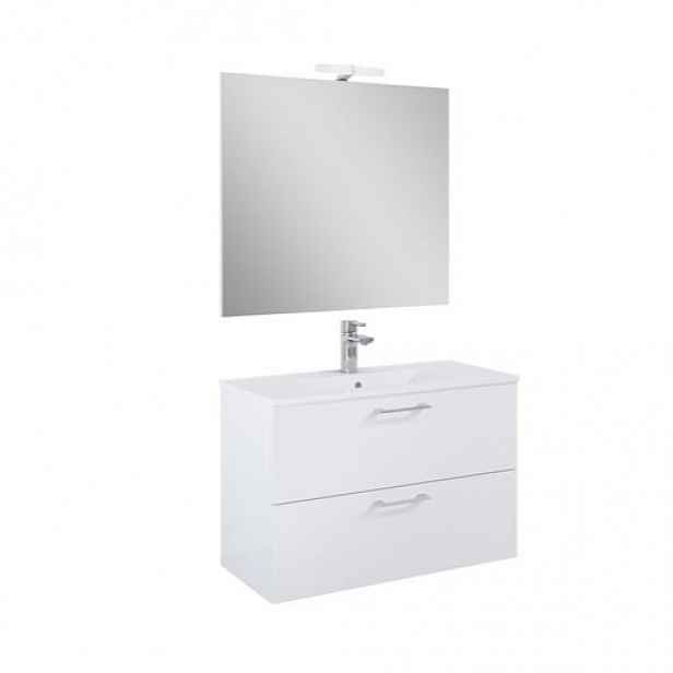 Koupelnová sestava s umyvadlem Ceramia Lea 81,4x55x41,7 cm bílá LEASET80B