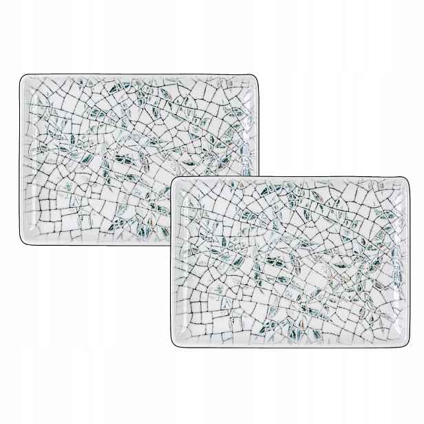 Obdélníková porcelánová mísa s plochým mořským odstínem Wilmax 23,5 x 17 cm