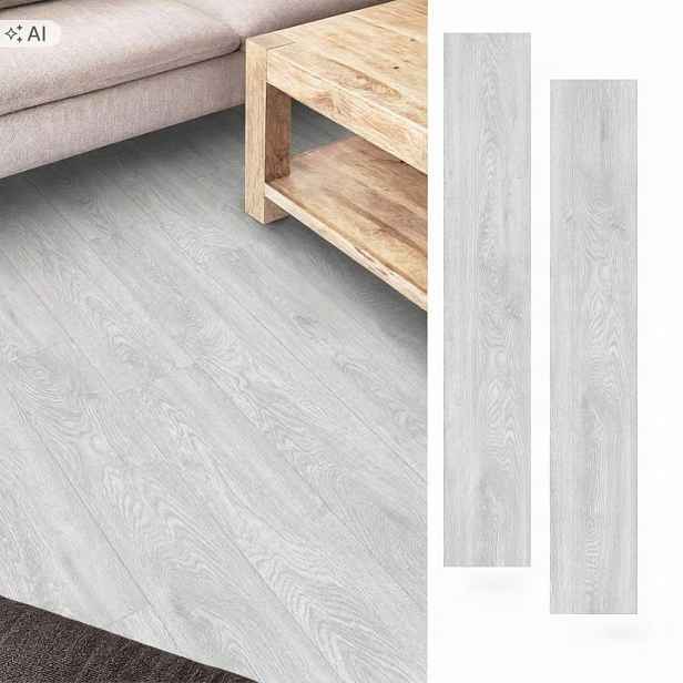 Vinylové samolepící panely 5 m² Šedé Parketové desky Voděodolné