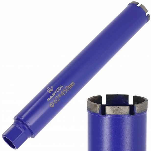 Vrták Diamantový Korunkový Do Betonu Vyztuženého Korunkový Vrták Fréza 62 MM 1.1/4