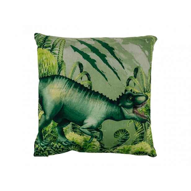 Dekorační polštářek T-REX 40x40 cm, zelený
