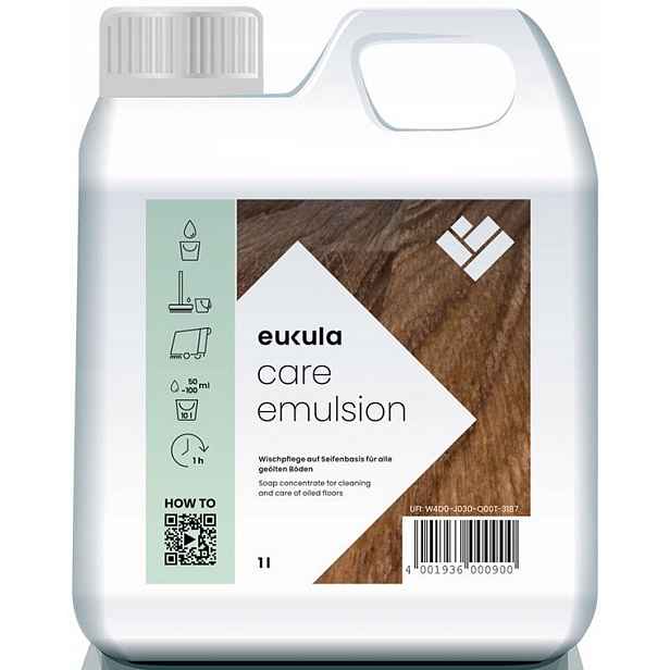 Eukula Care Emulsion 1L pečující mýdlo na olejované podlahy