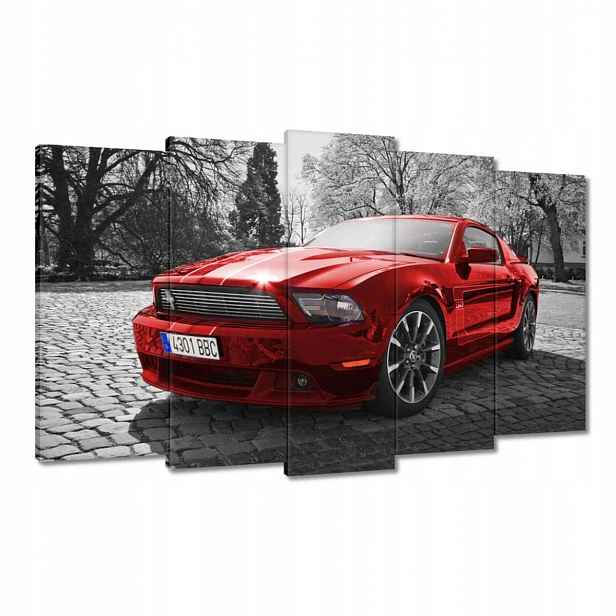 Obrazy 100x60 Červený Mustang