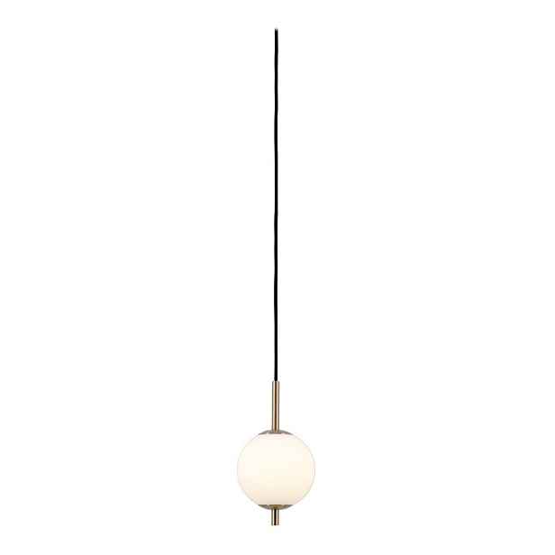 V mosazné barvě kovové LED závěsné svítidlo se skleněným stínidlem ø 12 cm Audrey – UMAGE