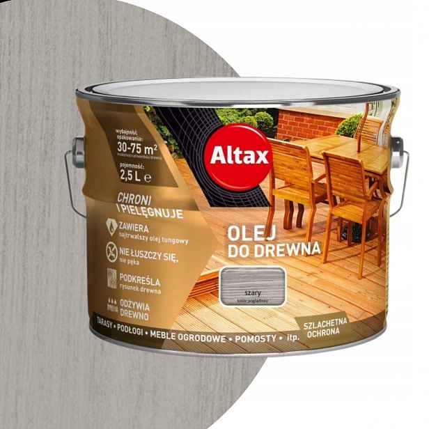 Altax Olej na dřevo 2,5L Šedý