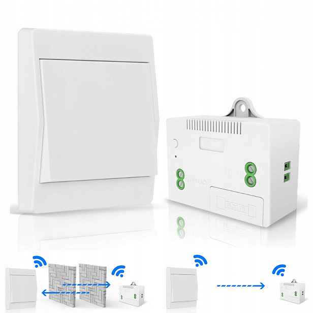 Bezdrátový spínač světla Rf 433 MHz, bezdrátový nástěnný panel