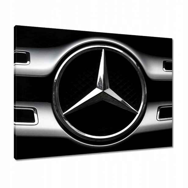 Obrazy 80x60 Mercedes Černobílé
