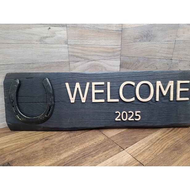 Podkova naštěstí parapetní Welcome přivítání kolaudační večírek dárek