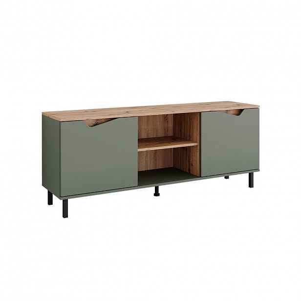 Vicco NÍZKÝ NÁBYTEK POD TELEVIZI Marelle Zelená/umělecká 150 x 60 cm se 2 dveřmi
