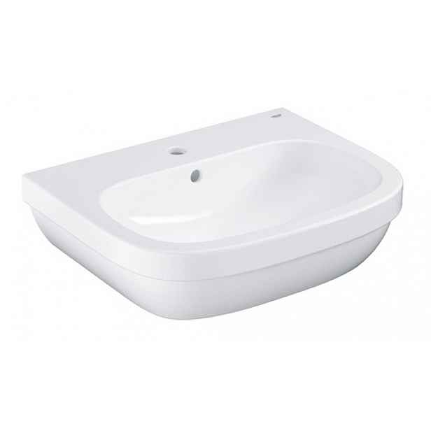Umyvadlo Grohe Euro Ceramic 60x48 cm alpská bílá otvor pro baterii uprostřed 39335000