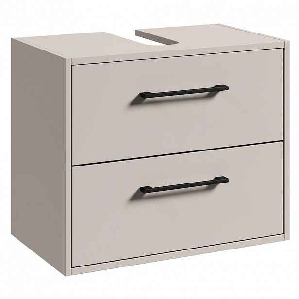 Badplaats SKŘÍŇKA POD UMYVADLO Florence 2 zásuvky cashmere - 60 x 35 x 47 cm